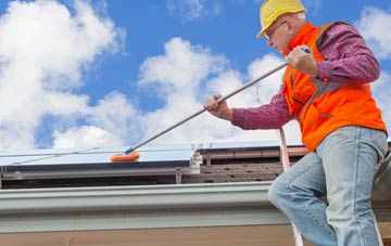 Whitewall Corner soft wash roof cleaning